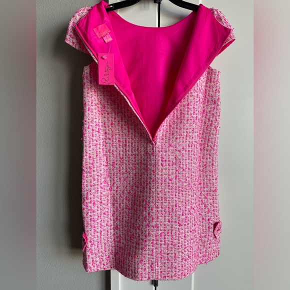 New Girls Lilly Pulitzer Tweed Shift Dress - Picture 5 of 5